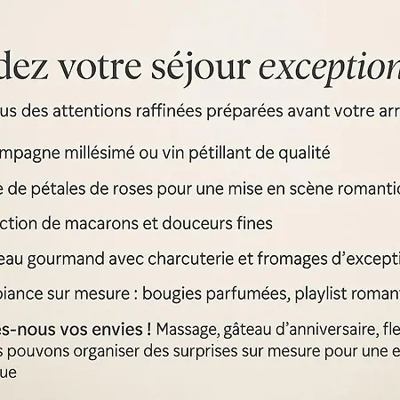 Apartamento Ecrin Romantique, D'exception Avec Balnéo
